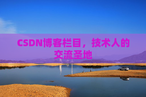 CSDN博客栏目，技术人的交流圣地